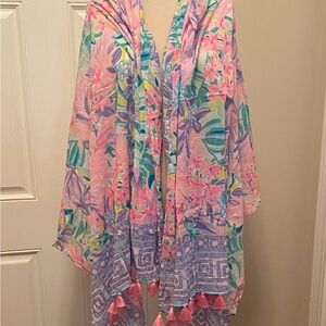 Lilly Pulitzer Wrap Shawl - Pink & Teal